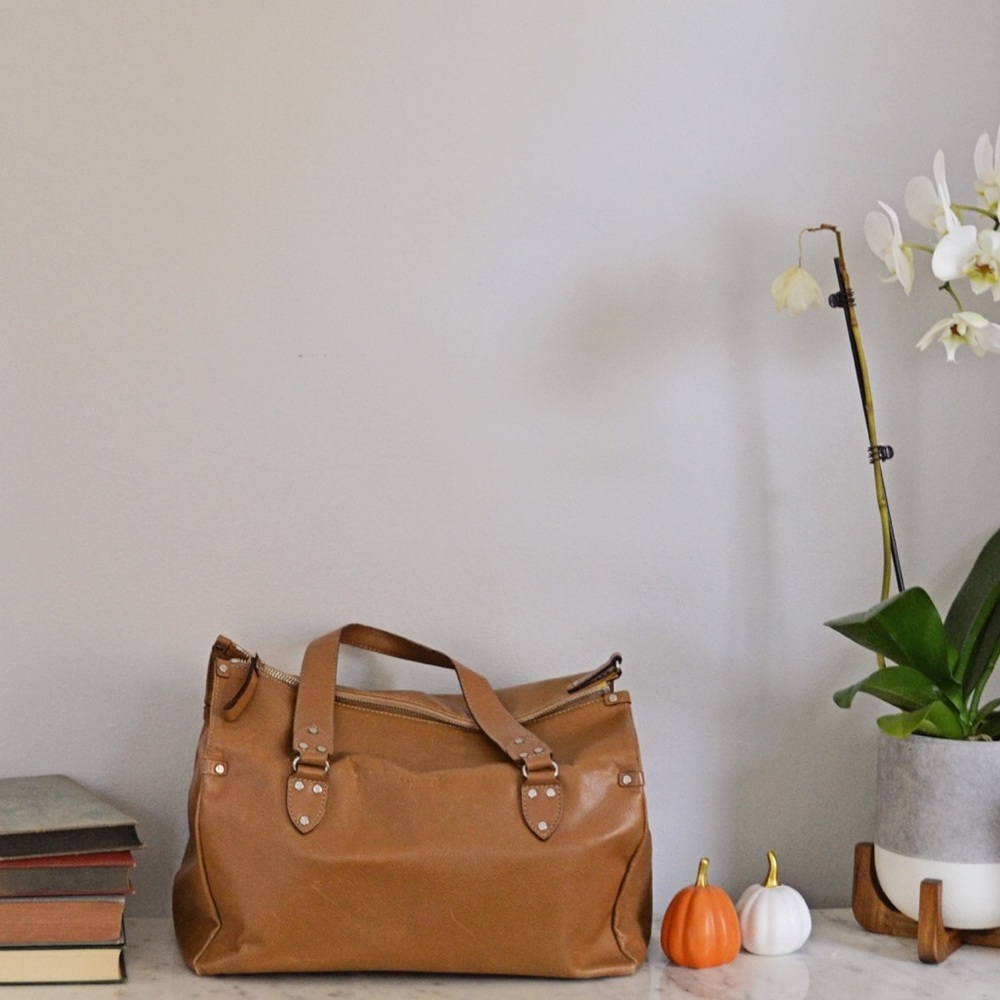 Tan leather Kate Spade handbag